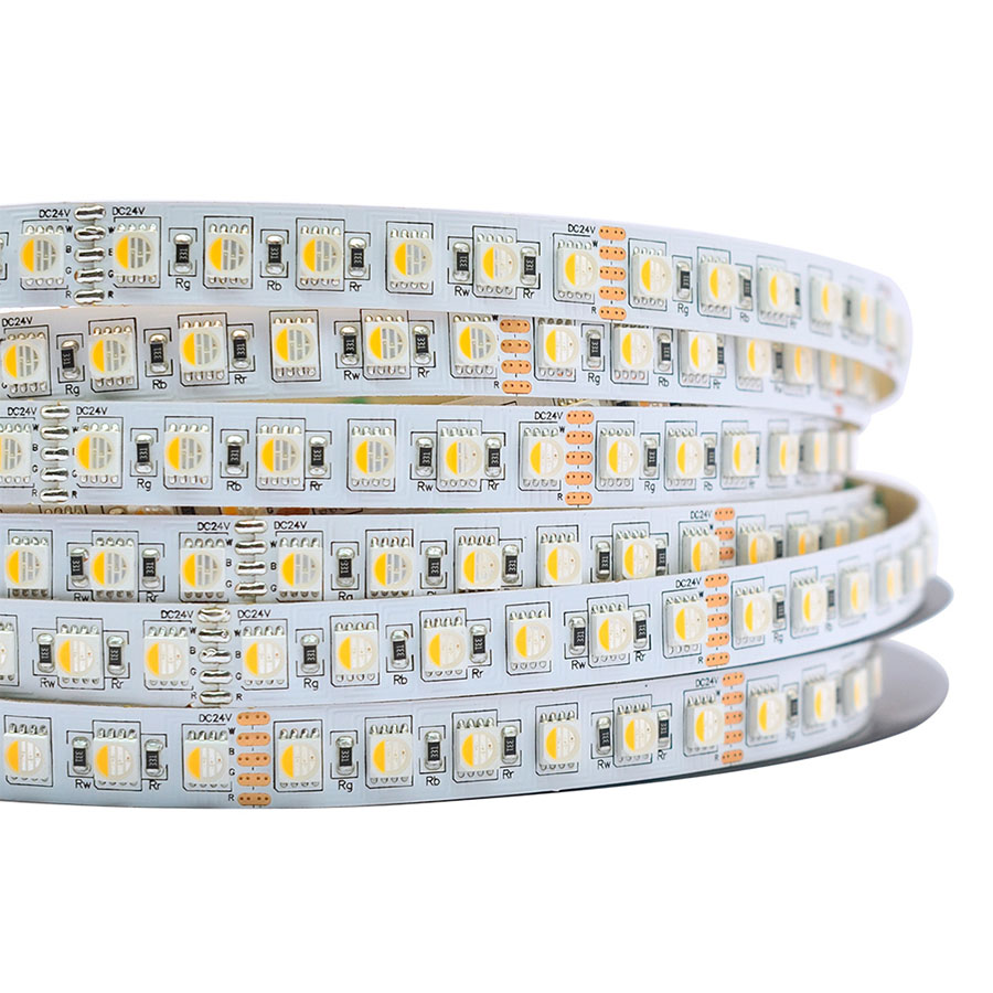 Color Change RGBW LED Strip - 96LEDs/m 12V/24V - 2700/3000K/4000K/6000K White Light